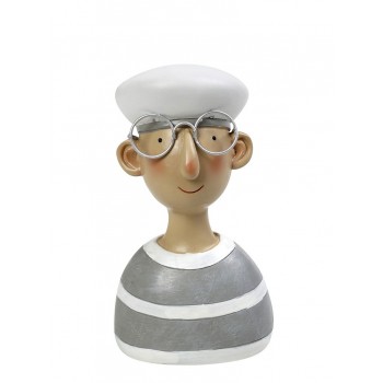 ΝΑΥΤΗΣ ΡΙΓΕ ΓΚΡΙ  12,5X10X26CM.