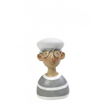 ΝΑΥΤΗΣ ΡΙΓΕ ΓΚΡΙ  6,5X5X10,5CM.