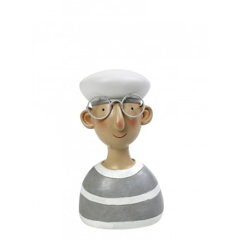 ΝΑΥΤΗΣ ΡΙΓΕ ΓΚΡΙ  9X7X16,5CM.