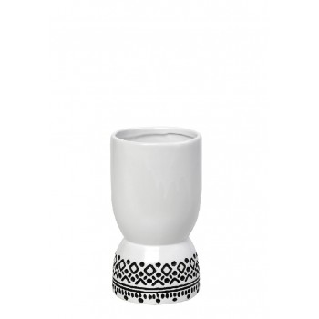 BAZO ΚΕΡΑΜΙΚ. ΛΕΥΚΟ TRIBAL 12,5Χ12,5Χ22,5ΕΚ.