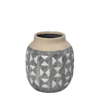 BAZO ΚΕΡΑΜΙΚ. ΓΚΡΙ-ΜΟΥΣΤΑΡΔΙ 16,5Χ16,5Χ19,5ΕΚ.