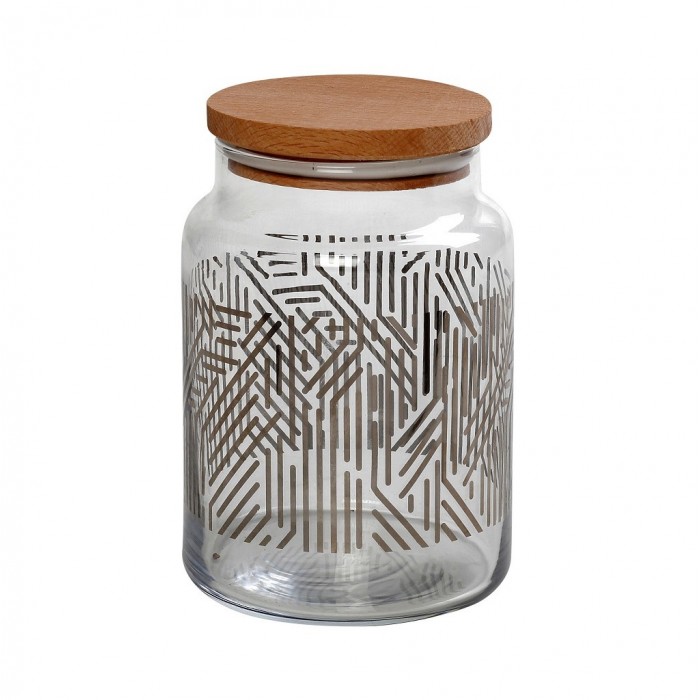 LABYRINTH SILVER ΔΟΧΕΙΟ ΜΕ ΚΑΠΑΚΙ 890ML 10X14,5EK...