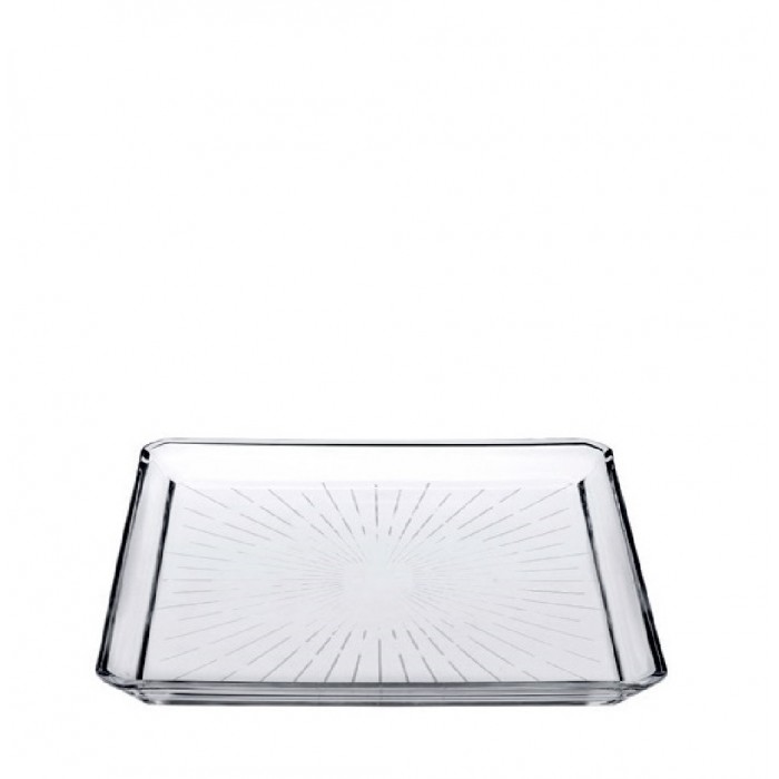 MADLEN SQUARE PLATE CRYSTALINE 20CM P/456 GB1.OB6.