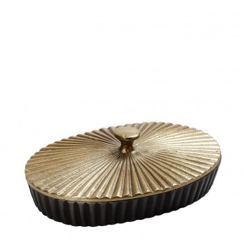 ΚΟΥΤΙ ΜΕ ΚΑΠΑΚΙ ΑΛΟΥΜ. ΓΚΡΙ/ΧΡΥΣΟ ΟΒΑΛ 25,5X17,5X8ΕΚ. ΚΟΥΤΙ ΜΕ ΚΑΠΑΚΙ ΑΛΟΥΜ. ΓΚΡΙ/ΧΡΥΣΟ ΟΒΑΛ 25,5X17,5X8ΕΚ.