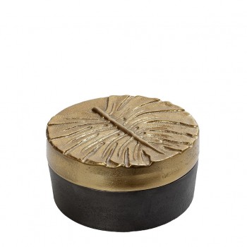 ΚΟΥΤΙ ΜΕ ΚΑΠΑΚΙ ''ΦΥΛΛΟ'' ΑΛΟΥΜ. ' ΓΚΡΙ/ΧΡΥΣΟ ΣΤΡΟΓΓ. 19X19X8,5ΕΚ. ΚΟΥΤΙ ΜΕ ΚΑΠΑΚΙ ''ΦΥΛΛΟ'' ΑΛΟΥΜ. ' ΓΚΡΙ/ΧΡΥΣΟ ΣΤΡΟΓΓ. 19X19X8,5ΕΚ.