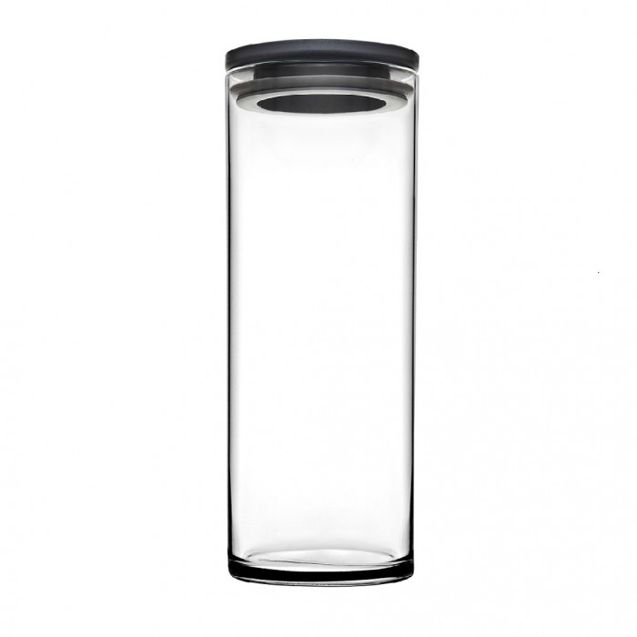 BREAKFAST CLUB JAR W/GREY LID 1230CC H: 23,4 P/384 GB2.OB8