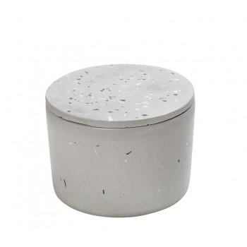 DIS. ΔΟΧΕΙΟ ΜΕΓΑΛΟ ΚΥΛΙΝΔΡΙΚΟ ΜΕ ΚΑΠΑΚΙ ΜΩΣΑΙΚΟ ΑΝΟΙΧΤΟ ΓΚΡΙ 13Χ13Χ9ΕΚ