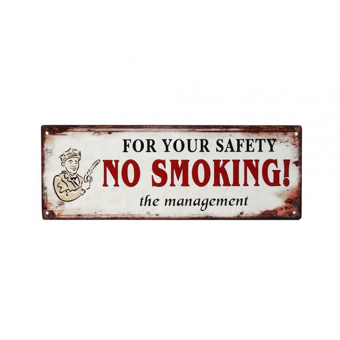 ΤΑΜΠΕΛΑ "NO SMOKING" 13x36 CM