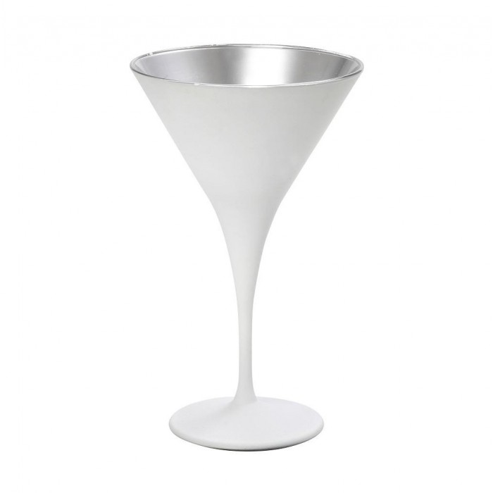 MAYA WHITE SILVER ΠΟΤΗΡΙ MARTINI ''ΚΩΝΙΚΟ'' ΛΕΥΚΟ-ΑΣΗΜΙ MAT 250CC 10,5Χ17,5ΕΚ