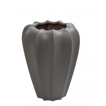 ΒΑΖΟ ΚΕΡΑΜ. "ΛΩΤΟΣ" ΣΚΟΥΡΟ ΓΚΡΙ 21Χ25ΕΚ.