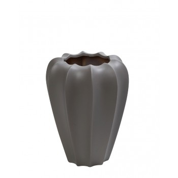 ΒΑΖΟ ΚΕΡΑΜ. "ΛΩΤΟΣ" ΣΚΟΥΡΟ ΓΚΡΙ 18Χ22,5ΕΚ.