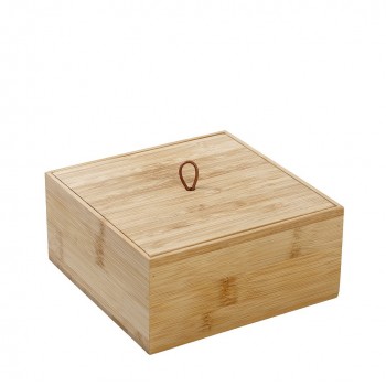 ΔΟΧΕΙΟ ΜΕ ΚΑΠΑΚΙ BAMBOO ΤΕΤΡ. 15X15X7EK ΔΟΧΕΙΟ ΜΕ ΚΑΠΑΚΙ BAMBOO ΤΕΤΡ. 15X15X7EK