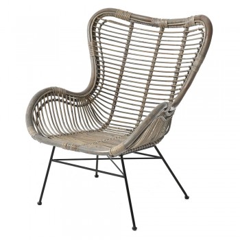 RATTAN ΚΑΡΕΚΛΑ ΜΕ ΣΙΔΕΡΕΝΙΟ ΠΛΑΙΣΙΟ 74x50x85EK RATTAN ΚΑΡΕΚΛΑ ΜΕ ΣΙΔΕΡΕΝΙΟ ΠΛΑΙΣΙΟ 74x50x85EK