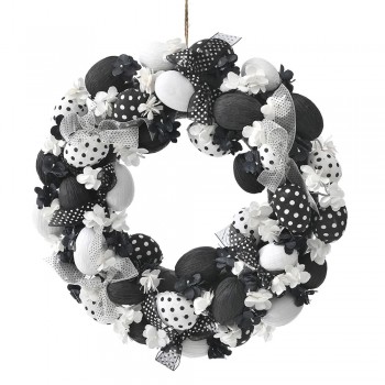 ΣΤΕΦΑΝΙ ΜΕ ΑΣΠΡΑ KAI ΜΑΥΡΑ ΑΥΓΑ Φ40ΕΚ ΣΤΕΦΑΝΙ ΜΕ ΑΣΠΡΑ KAI ΜΑΥΡΑ ΑΥΓΑ Φ40ΕΚ