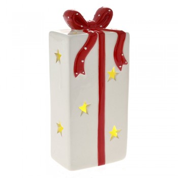 ΑΣΠΡΟ ΚΟΚΚΙΝΟ ΚΕΡΑΜΙΚΟ ΔΩΡΟ ΜΕ ΦΩΣ 10Χ6Χ13ΕΚ ΜΠΑΤΑΡΙΑΣ ΑΣΠΡΟ ΚΟΚΚΙΝΟ ΚΕΡΑΜΙΚΟ ΔΩΡΟ ΜΕ ΦΩΣ 10Χ6Χ13ΕΚ ΜΠΑΤΑΡΙΑΣ