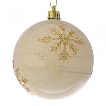 ΚΡΕΜ ΜΕ GLITTER ΧΙΟΝΟΝΙΦΑΔΕΣ ΜΠΑΛΑ ΣΕΤ 6 8ΕΚ