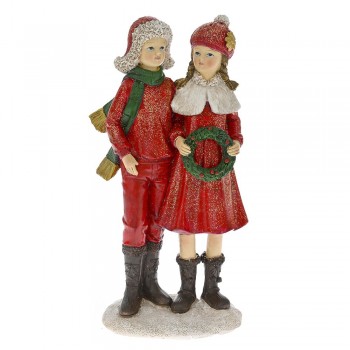 ΚΟΚΚΙΝΟ ΠΟΛΥΡΕΖΙΝ ΖΕΥΓΑΡΑΚΙ ΠΑΙΔΙΩΝ ΜΕ ΣΤΕΦΑΝΙ 10Χ7Χ20ΕΚ