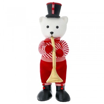 ΚΟΚΚΙΝΟΣ ΑΡΚΟΥΔΟΣ ΜΕ ΤΡΟΜΠΕΤΑ 27Χ19Χ62ΕΚ