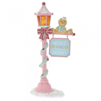 ΡΟΖ ΠΟΛΥΡΕΖΙΝ ΦΑΝΑΡΙ ΜΕ LED ΦΩΣ 18Χ10Χ36ΕΚ