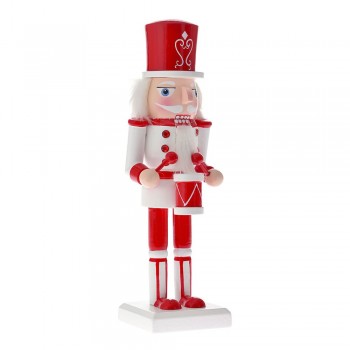 ΛΕΥΚΟΣ ΚΟΚΚΙΝΟΣ ΞΥΛΙΝΟΣ ΚΑΡΥΟΘΡΑΥΣΤΗΣ 10Χ8Χ35ΕΚ