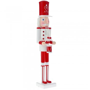 ΛΕΥΚΟΣ ΚΟΚΚΙΝΟΣ ΞΥΛΙΝΟΣ ΚΑΡΥΟΘΡΑΥΣΤΗΣ 11Χ10Χ55ΕΚ