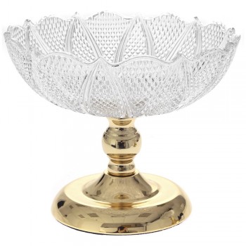 ΓΥΑΛΙΝΟ ΣΚΑΛΙΣΤΟ ΜΠΩΛ ΜΕ ΧΡΥΣΟ ΜΕΤΑΛΙΚΟ ΠΟΔΙ Φ25Χ21ΕΚ ΓΥΑΛΙΝΟ ΣΚΑΛΙΣΤΟ ΜΠΩΛ ΜΕ ΧΡΥΣΟ ΜΕΤΑΛΙΚΟ ΠΟΔΙ Φ25Χ21ΕΚ