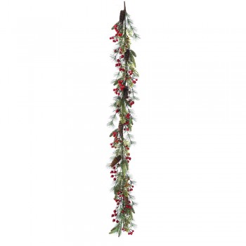 ΠΡΑΣΙΝΗ ΓΙΡΛΑΝΤΑ ΜΕ KOKKINA BERRIES  ΚΑΙ ΚΟΥΚΟΥΝΑΡΙΑ 180ΕΚ