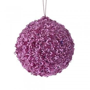 ΡΟΖ GLITTER FOAM ΜΠΑΛΑ 6ΕΚ