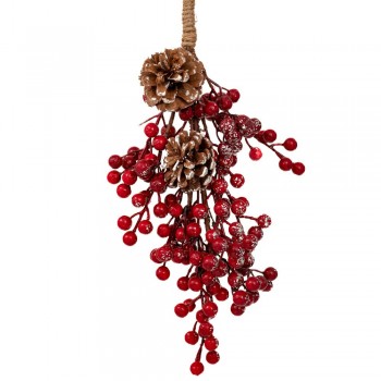 ΚΡΕΜΑΣΤΟ ΚΛΑΔΙ ΜΕ ΚΟΚΚΙΝΑ BERRIESANDΚΟΥΚΟΥΝΑΡΙΑ 40ΕΚ