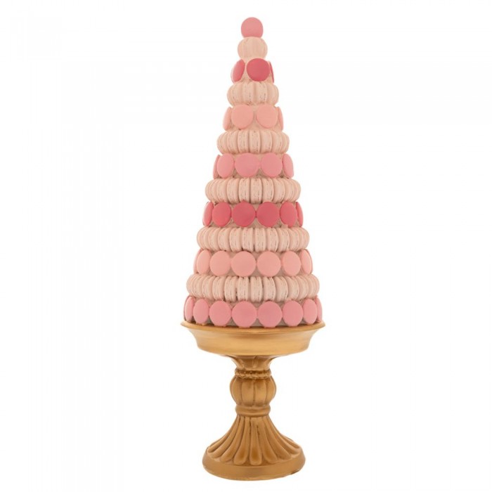 ΠΟΛΥΡΕΖΙΝΗ MACARON ΔΕΝΤΡΟ ΡΟΖ ΜΩΒ ΜΕ ΧΡΥΣΗ ΒΑΣΗ 14Χ14Χ41ΕΚ.