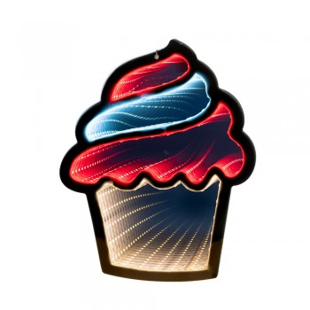 INFINITY ΦΩΤΙΖΟΜΕΝΟ ΚΡΕΜΑΣΤΟ CUPCAKE 22Χ25ΕΚ ΔΙΠΛΗΣ ΟΨΗΣ