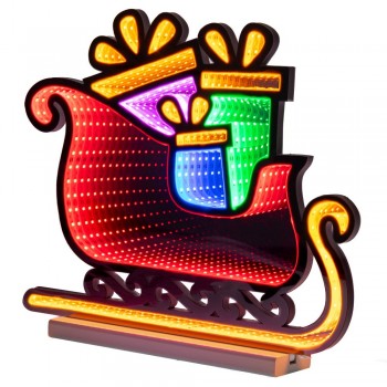 INFINITY ΦΩΤΙΖΟΜΕΝΟ ΕΛΚΥΘΡΟ ΜΕ ΔΩΡΑ 43Χ36ΕΚ ΔΙΠΛΗΣ ΟΨΗΣ ΣΕ ΞΥΛΙΝΗ ΒΑΣΗ