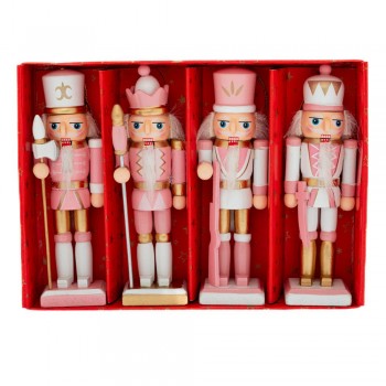 ΡΟΖ ΞΥΛΙΝΟΙ ΚΑΡΥΟΘΡΑΥΣΤΕΣ ΣΕΤ 4 13ΕΚ