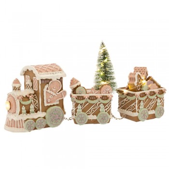 ΤΡΑΙΝΟ GINGERBREAD ΜΕ ΦΩΣ ΜΠΑΤΑΡΙΑΣ 18Χ7.5Χ15.5EK ΤΡΑΙΝΟ GINGERBREAD ΜΕ ΦΩΣ ΜΠΑΤΑΡΙΑΣ 18Χ7.5Χ15.5EK