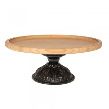 ΞΥΛΙΝΗ ΟΒΑΛ ΠΙΑΤΕΛΑ ΣΕ ΜΑΥΡΗ ΜΕΤΑΛΛΙΚΗ ΒΑΣΗ 33Χ22Χ13ΕΚ ΞΥΛΙΝΗ ΟΒΑΛ ΠΙΑΤΕΛΑ ΣΕ ΜΑΥΡΗ ΜΕΤΑΛΛΙΚΗ ΒΑΣΗ 33Χ22Χ13ΕΚ