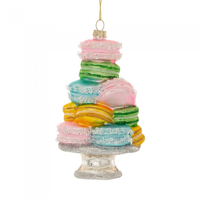 ΠΟΛΥΧΡΩΜΑ ΓΥΑΛΙΝΑ MACARON ΚΡΕΜΑΣΤΟ ΣΤΟΛΙΔΙ 8Χ8Χ14ΕΚ